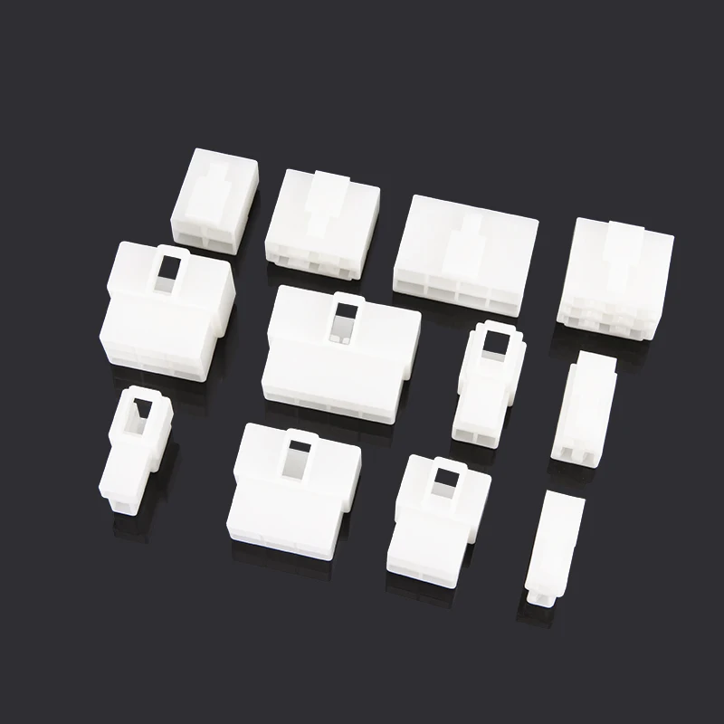 5/10/20sets 6.3 Plug in connectors for automotive use wire connectors 1P/2P/3P/4P/6P nylon flame-retardant rubber sleeves