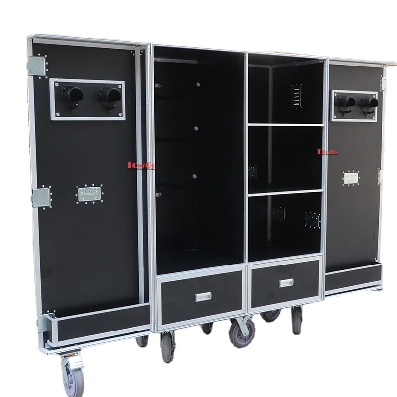 

Equestrian Portable Double Saddle Tack Locker Flight Case Made Aluminum PVC Plywood Customizable OEM Support Storage Solution