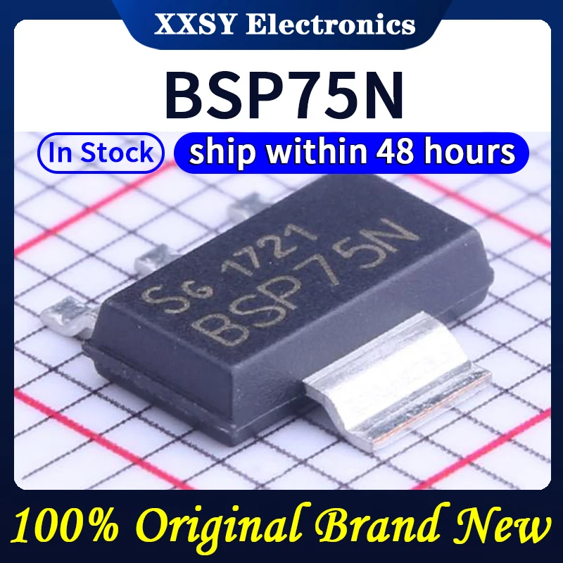 BSP75N SOT-223-4, alta calidad, 100% Original, nuevo