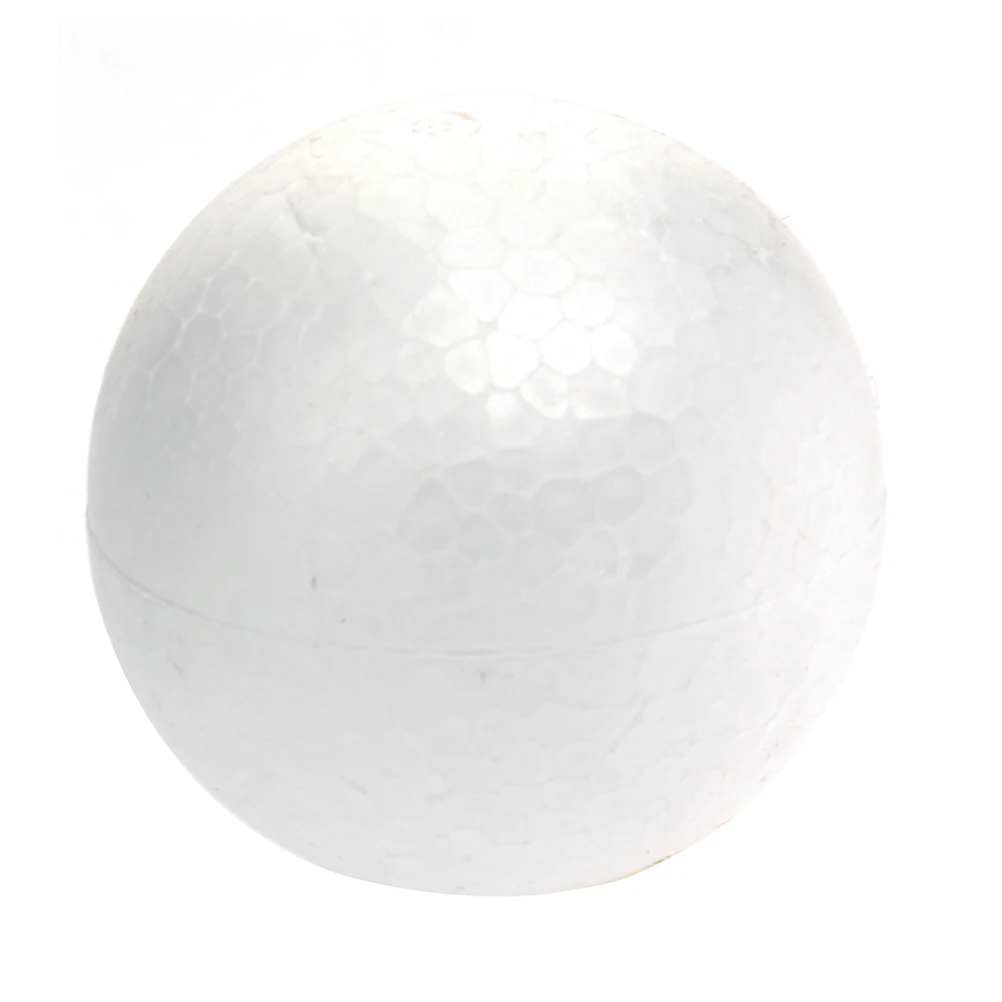 

White Polystyrene Foam Christmas Craft Ball Sphere 12cm for Decoration Christmas Tree Painting Craft Polystyrene Ball