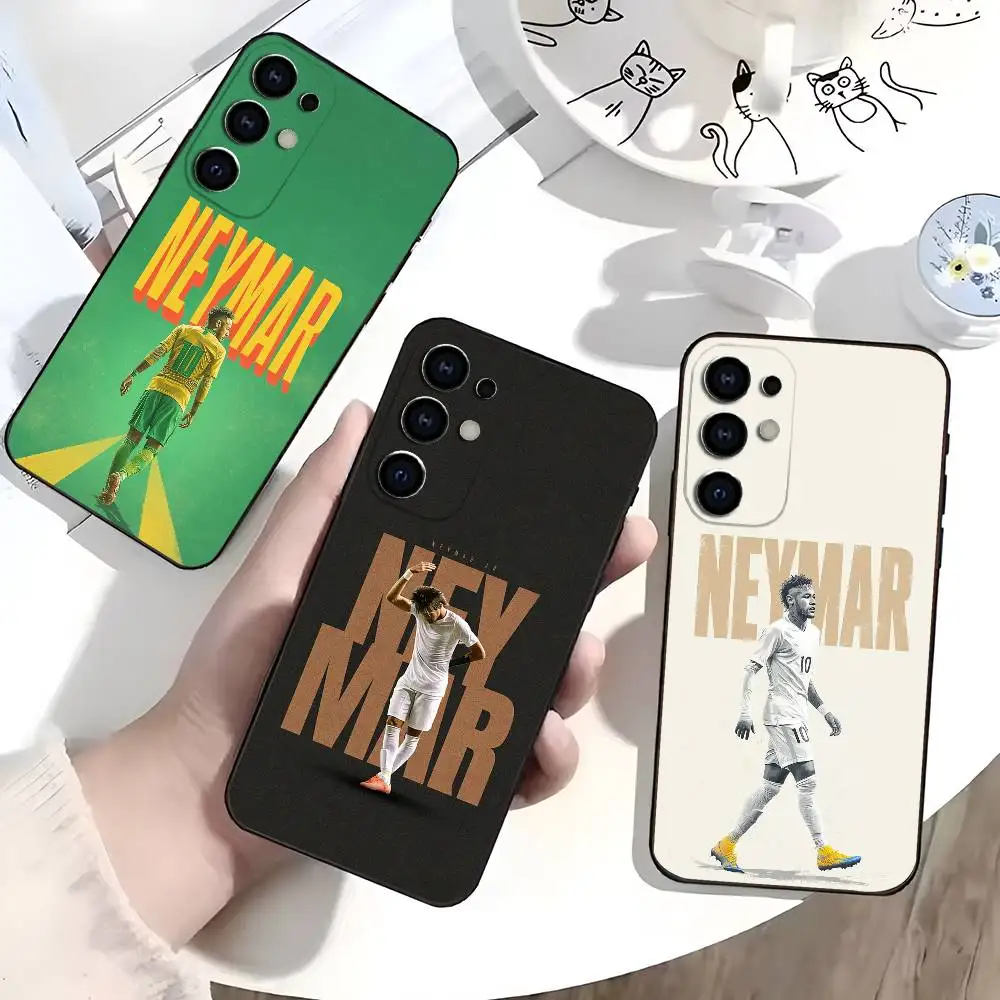 

Football 10 For N-Neymar Phone Case For Samsung S25,S24,S21,S22,S23,S30,Ultra,S20,Plus,Soft Silicone Black Cover