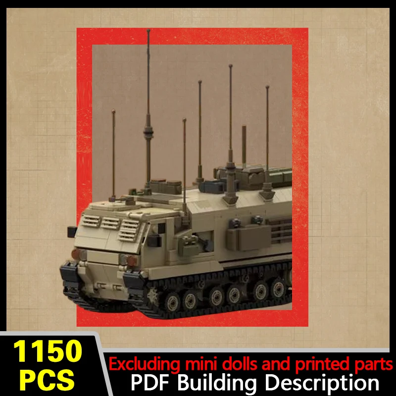 M4 C2C Command Vehicle Model MOC Building Bricks War Equipment Modular Technology Gifts Holiday Assemble Children Toys Suit