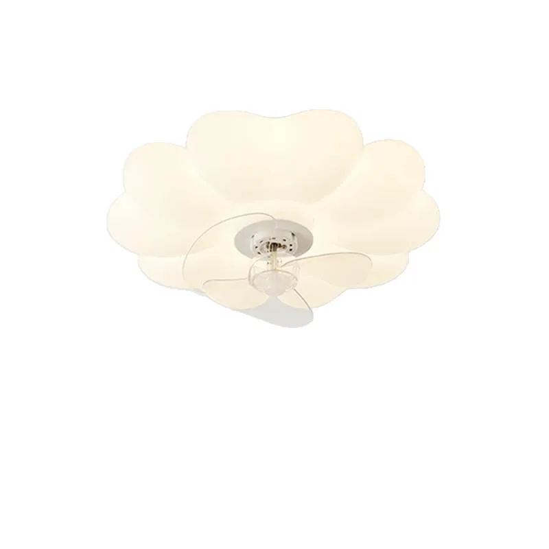 

Fan light, creamy wind creative and warm master bedroom light
