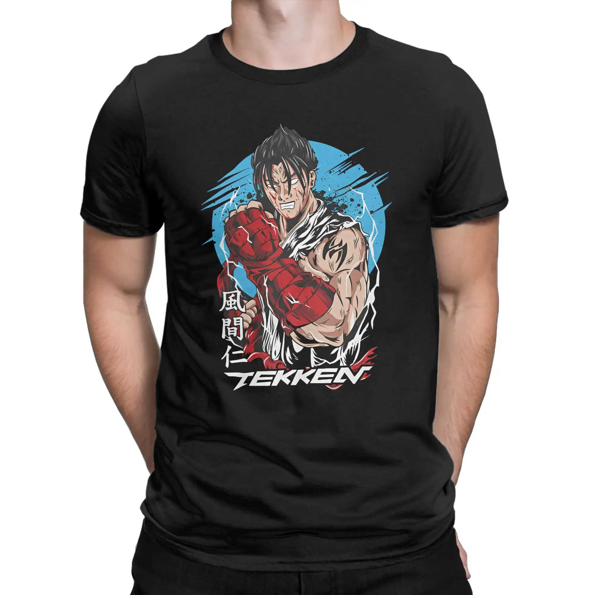 

Tekken 8 King anime Print T Shirts for Men Women Pure Cotton Tee Shirt Clothing