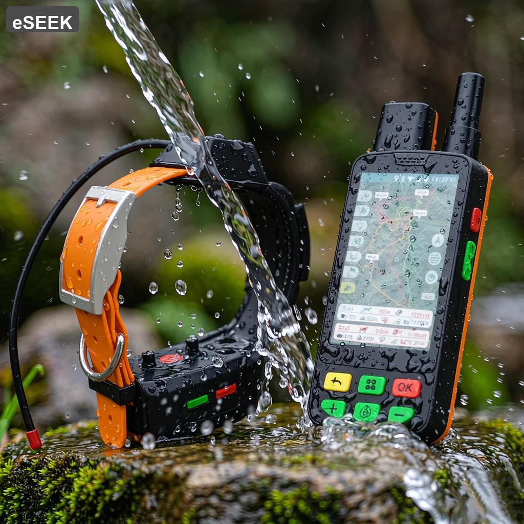 ESEEK Multi-Fence Dog GPS System: 7-Day Track History + Voice-Guided Navigation & 10-Level Training (Shock/Vibration/Beep)