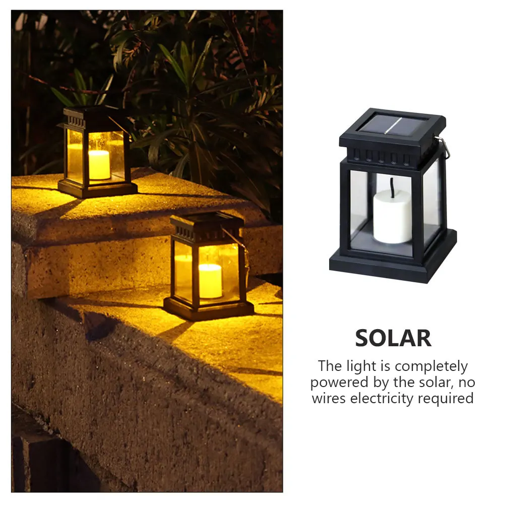 مصباح حديقة شمسي عتيق مصباح حديقة خارجي موفر للطاقة مصباح ديكور متين للفناء والضوء الذي يعمل بالطاقة الشمسية