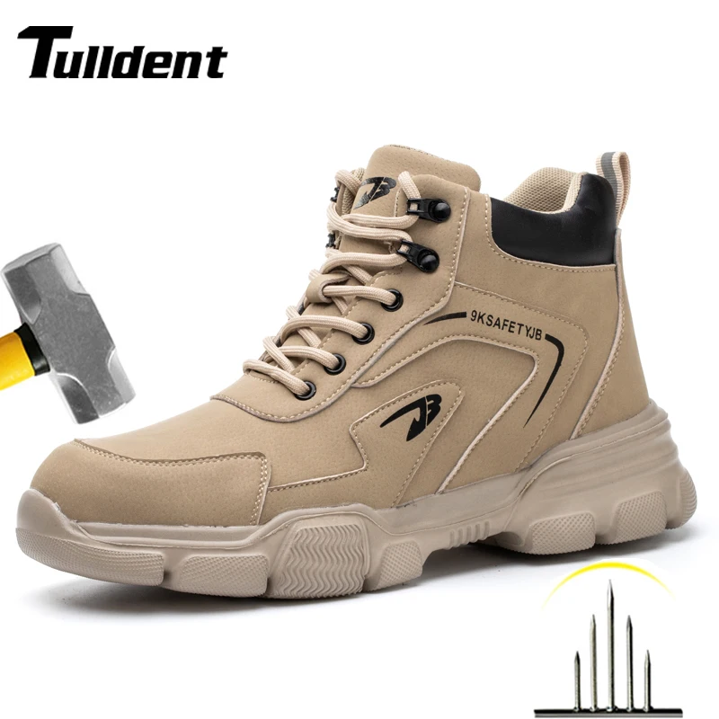 

Work Safety Shoes Men Safety Boots Anti-smash Anti-stab Work Shoes Sneakers Steel Toe Shoes Male Work Boot Indestructible