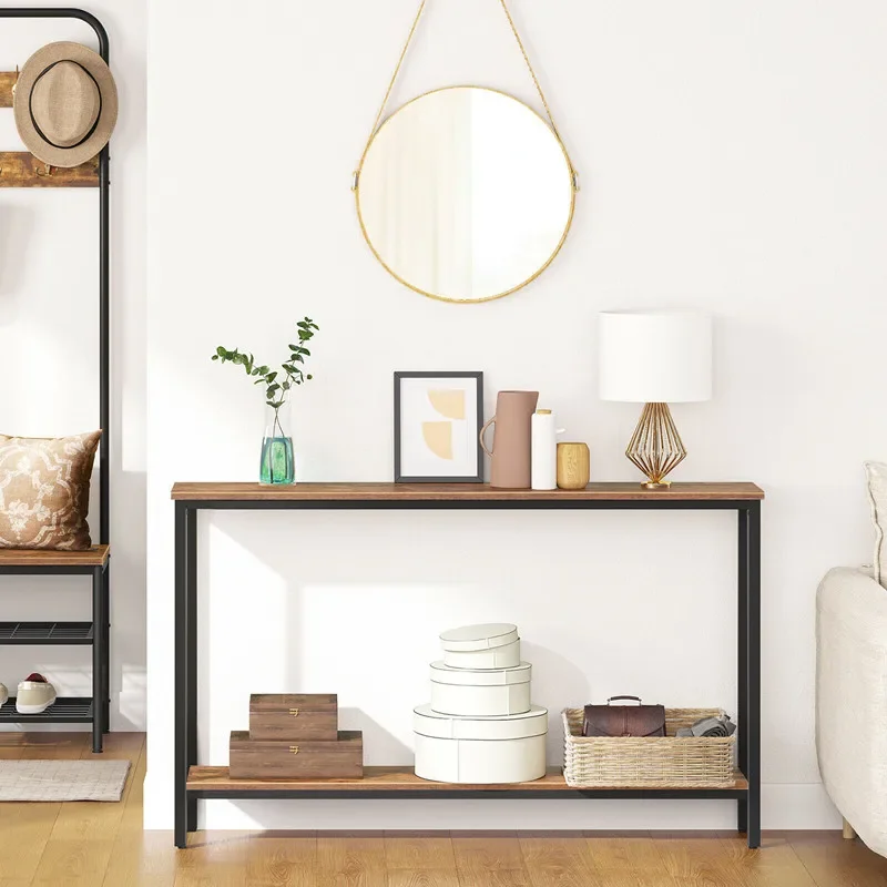 

Narrow Floor Shelf for Tight Spaces Multifunctional Wall Mounted Storage Rack Minimalist Entryway Console Table Behind Sofa