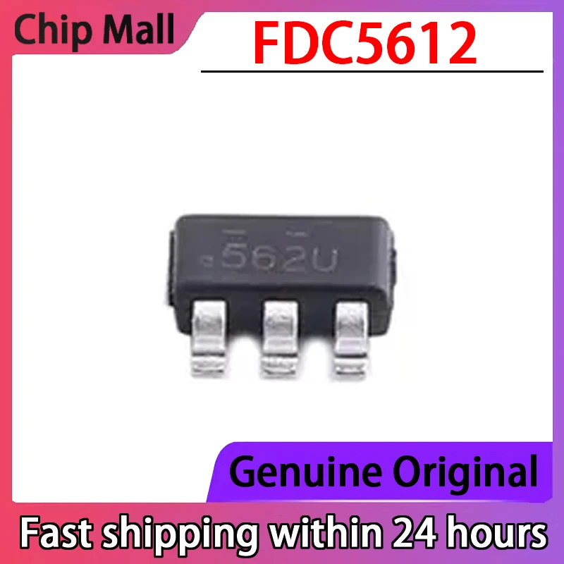 

1PCS Original Genuine FDC5612 Screen Printed 562 * SOT23-6 Field-effect Transistor Brand New Stock