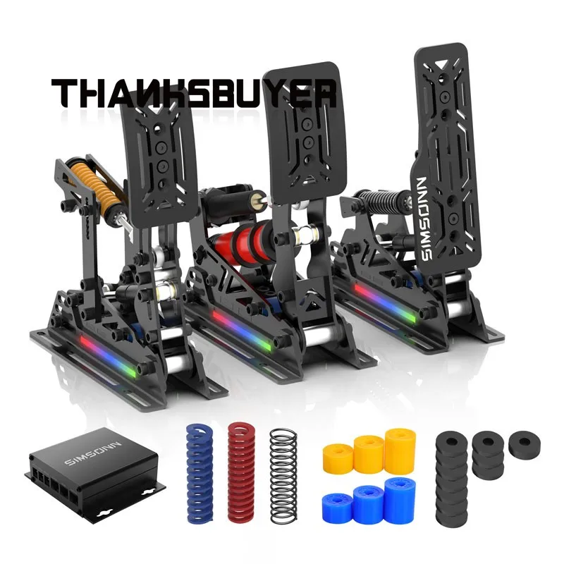 SIMSONN Pro X Ultra Hydrauliczne 2 pedały 3 pedały Precyzyjne pedały do symulatora wyścigów