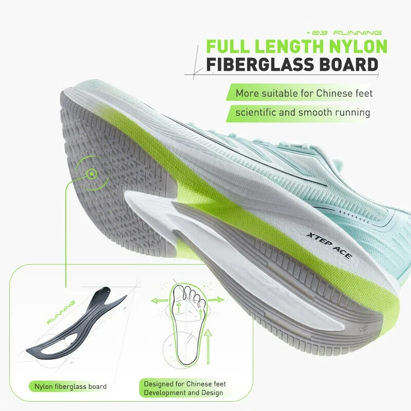 Xtep One Piece Model 1.0 Running shoes 10km-100km Men Comfortable Non-Slip Wear-Resistant Sport Shoes Sneakers 877419110070