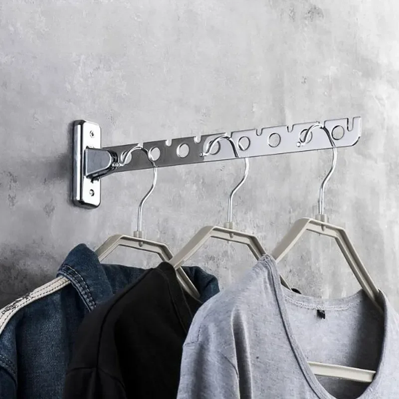 Clothes rack   Hangers Wall Mounted Hanger Stainless Steel Indoor Space Saving  Clothes Hangers for clothes