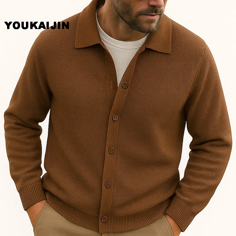 سترة للرجال سترة هاراجوكو المرقعة سليم صالح محبوك سترة ملابس خارجية معطف المرأة موضة عادية الخريف الشارع الشهير