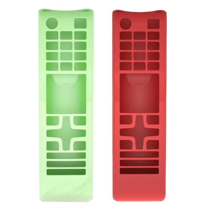 Hot TTKK 2X Silicone Case Remote Control Cover Suitable For Samsung TV BN59 AA59 Series Remote Control Luminous Green & Red