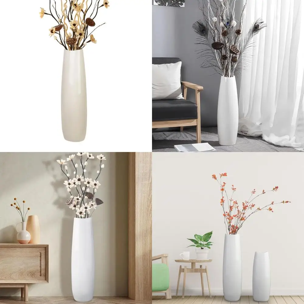 

23.6 Tall Floor Vase for Pampas Grass, Minimalist Decorative Vase, Elegant Living Room Centerpiece for Home