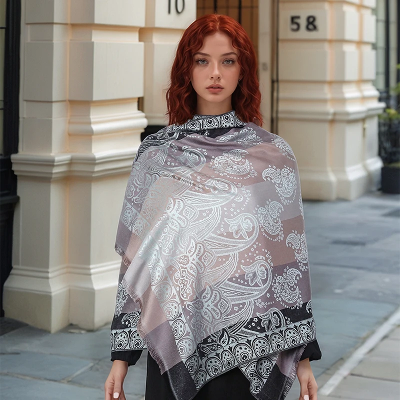 Bohemia pashmina hijab cachecol longo muçulmano cashmere xale feminino foulard macio turbante cabeça envoltórios para mulheres bandana marca de luxo