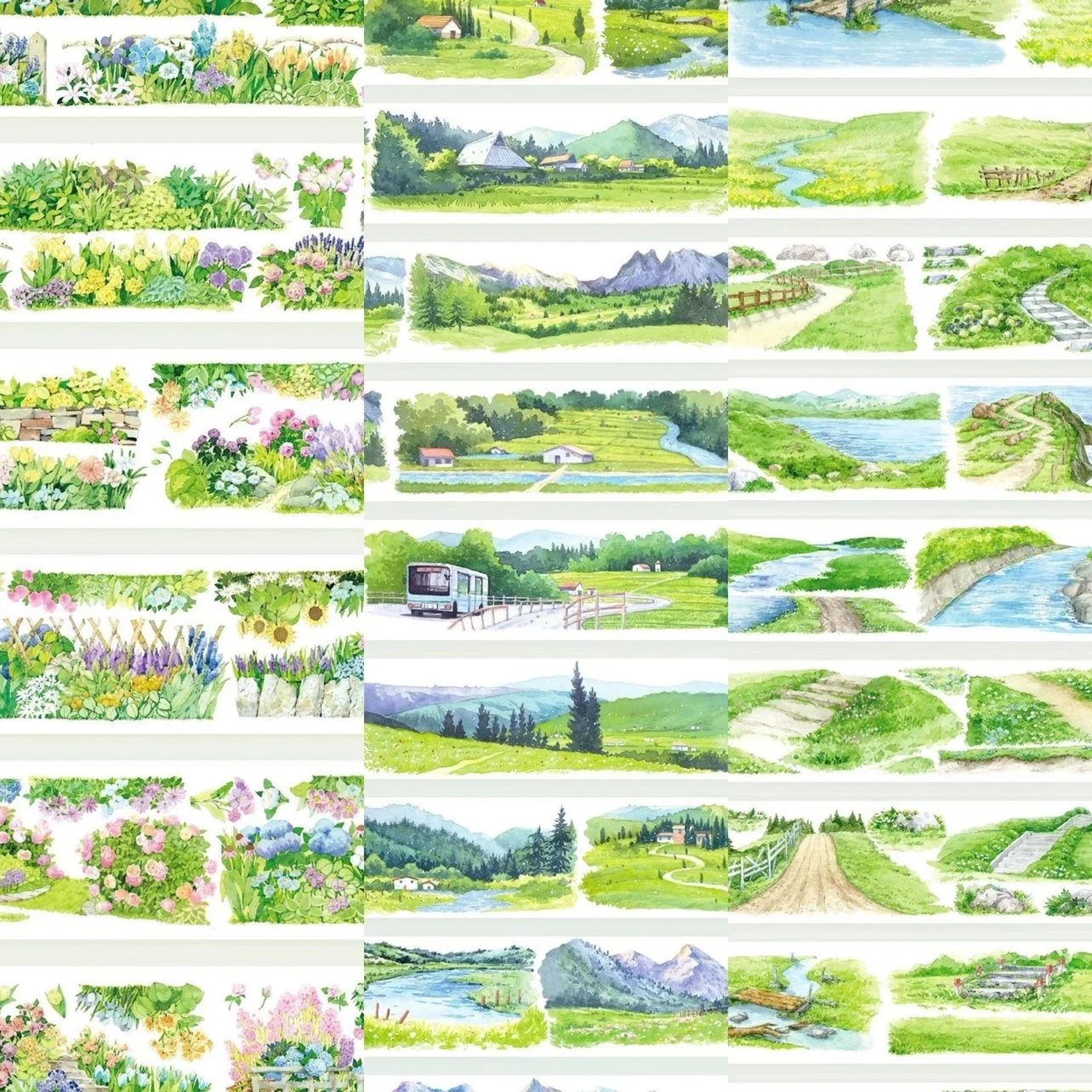 

Jinghua Ci | Select Road | landscape Pet/Washi Tape When Crossing Mountains