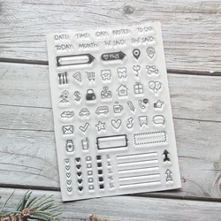 KLJUYP Date Transparent Clear Silicone Stamps for DIY Scrapbooking/Card Making/Kids Crafts Fun Decoration Supplies