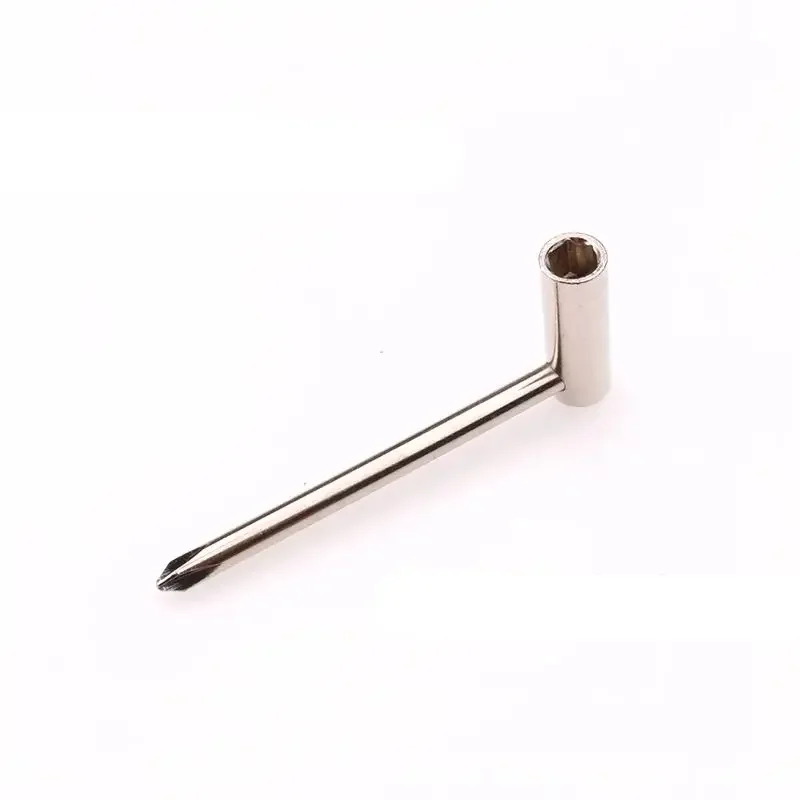 Gitarren-Halsstab-Inbusschlüssel, Einstellschlüssel für 1/4 Zoll Mutter mit Kreuzschlitzschraubendreher, Taschenschlüssel, Gitarren-Sechskantrohrschlüssel