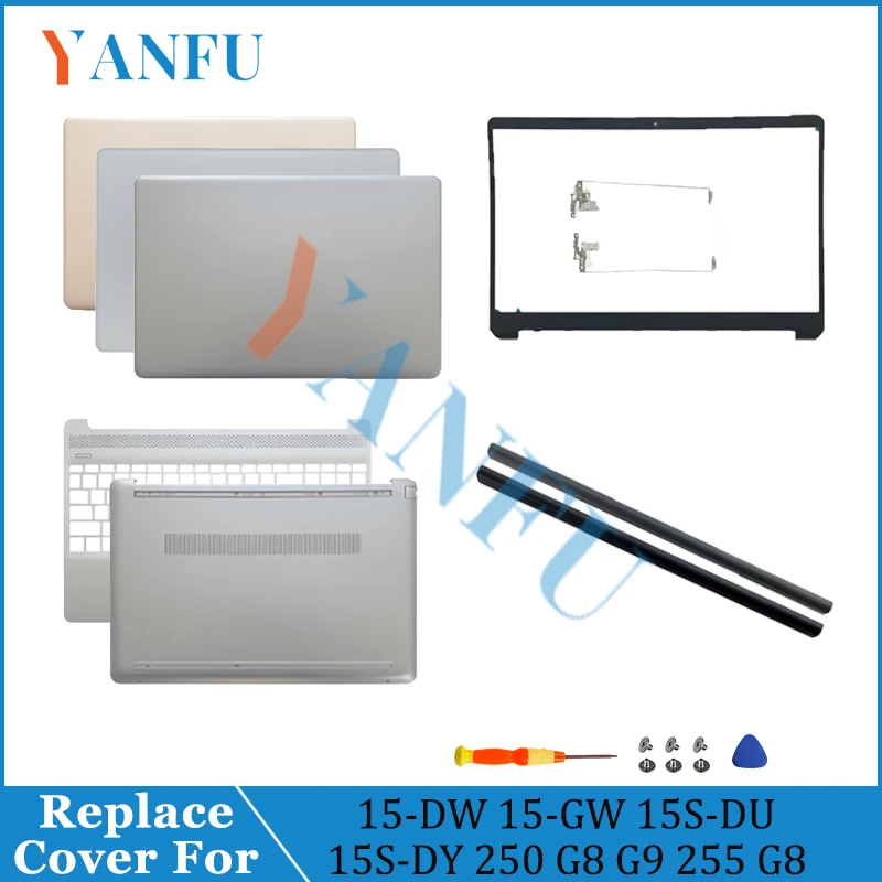 

Replace Cover For 15-DW 15-GW 15S-DU 15S-DY 250 G8 G9 255 G8 Screen Rear Cover Front Frame Palm Bottom Cover hinge