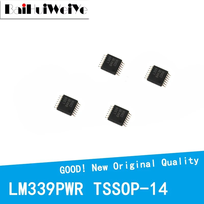 10PCS/LOT LM339PWR LM239PWR LM239P LM339P L239 L339 TSSOP14 TSSOP-14 High Precision Voltage Comparator New Good Quality Chipset