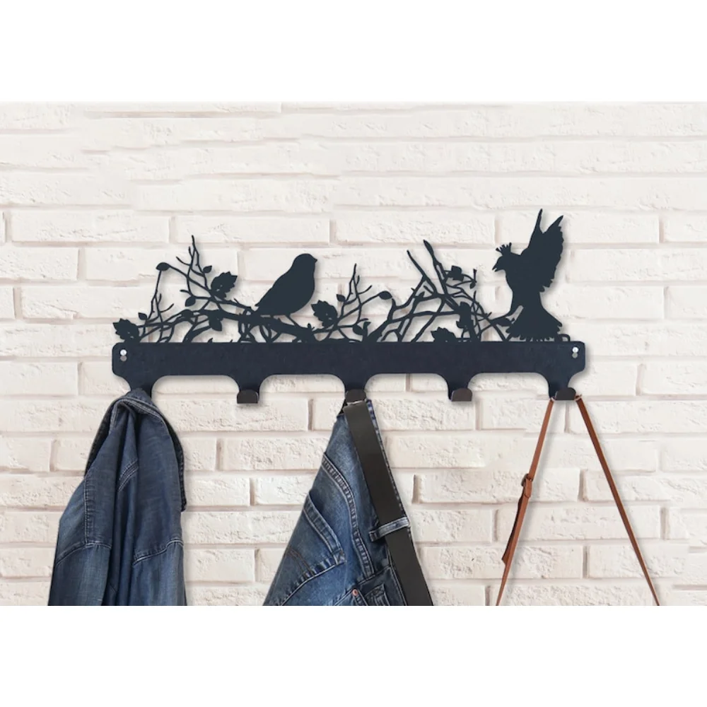 

wall mounted coat rack, tree coat hook rack, Entryway wall coat rack hanger, metal coat hanger, 6 or 5 hooks coat hanger