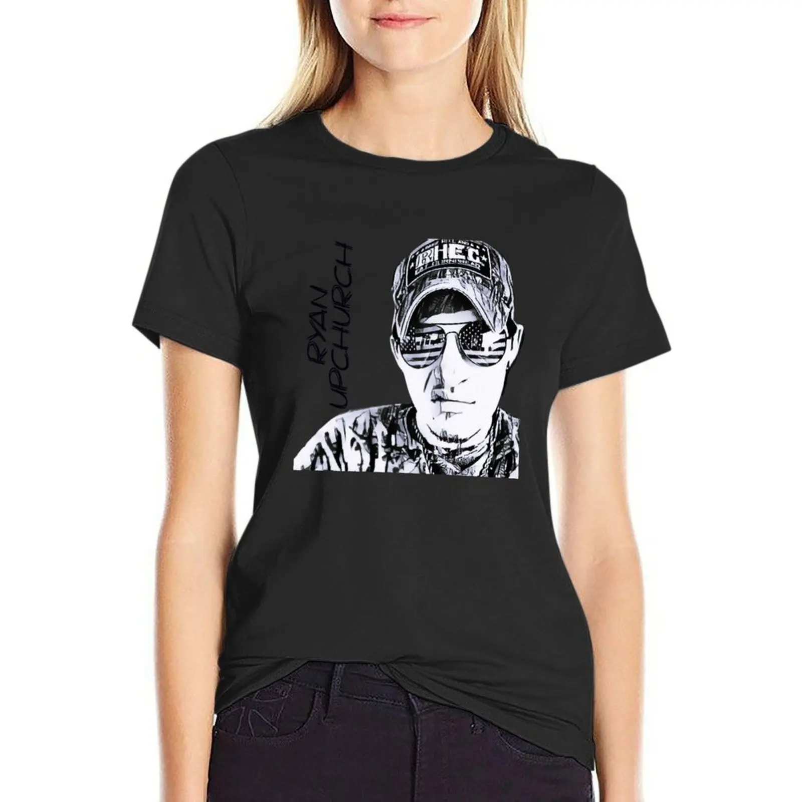 

Upchurch T-Shirt female cute tops funny white t shirts for Women