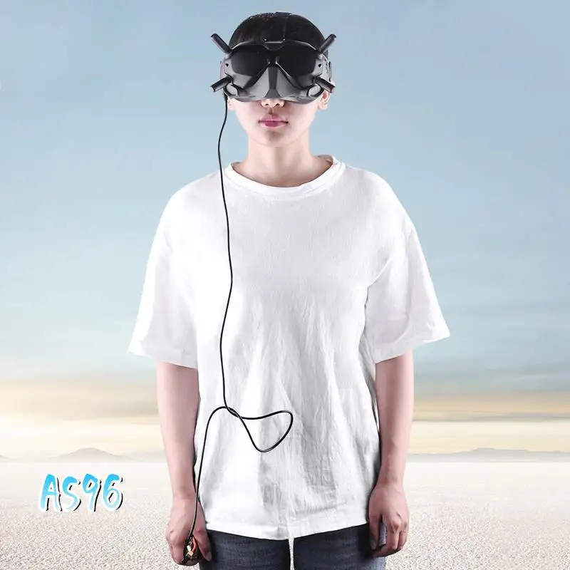 AS96-Para gafas DJI V2 Cable adaptador de carga de batería con enchufe XT60/T/XT60 macho a conector DC Cable de alimentación