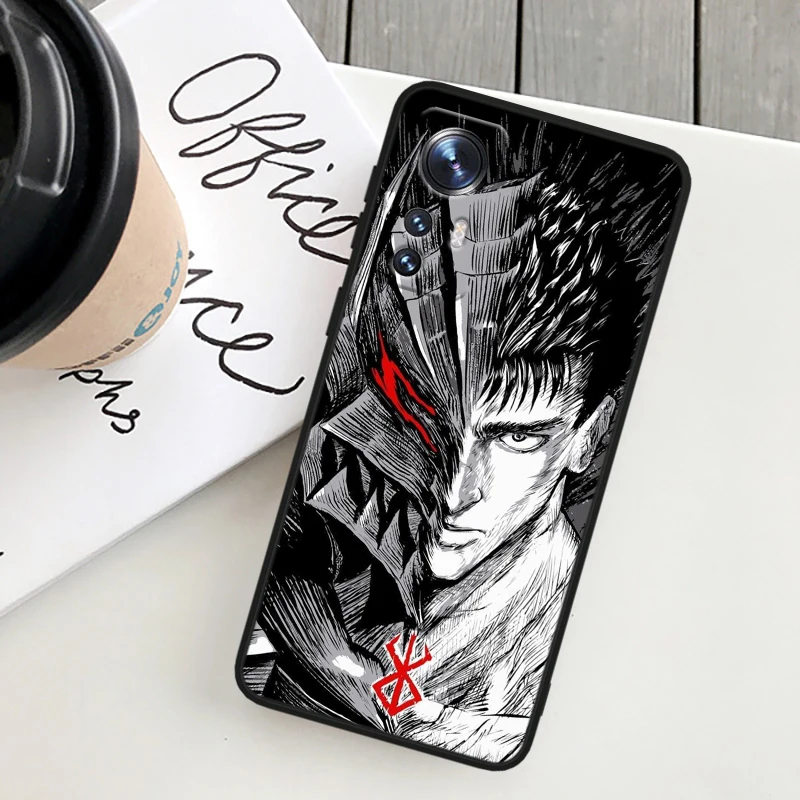 Berserk Anime Cool For Xiaomi Mi Note 10T 10S 10 9T 9 SE 8 CC9E A3 5G Lite Pro Soft Silicone Black Phone Case