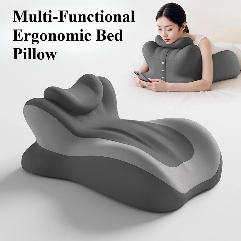 

Многофункциональная эргономичная подушка для кровати из пены с эффектом памяти, для поддержки шеи и ног, для использования в кровати и на диване, клиновидная форма, для облегчения боли и комфорта