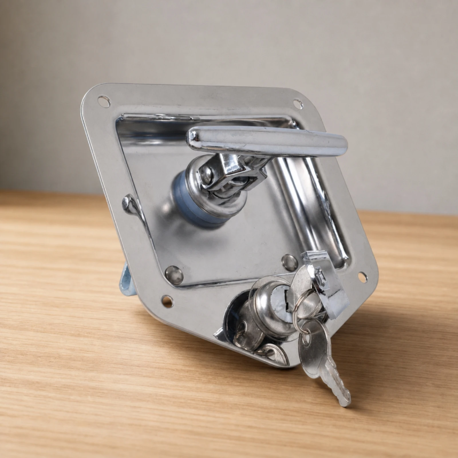T-Handle Tool Box Lock Polished Stainless Steel T-Handle Lock Truck Tool Box Latch Corrosion-Resistant Lockable