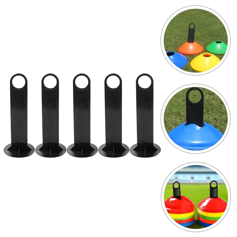 

5 Pcs Shelf Storage Shelves Training Accessory Rack Portable Soccer Mark Disk Disc Cone Stand Equipment Pp Fitness Holder