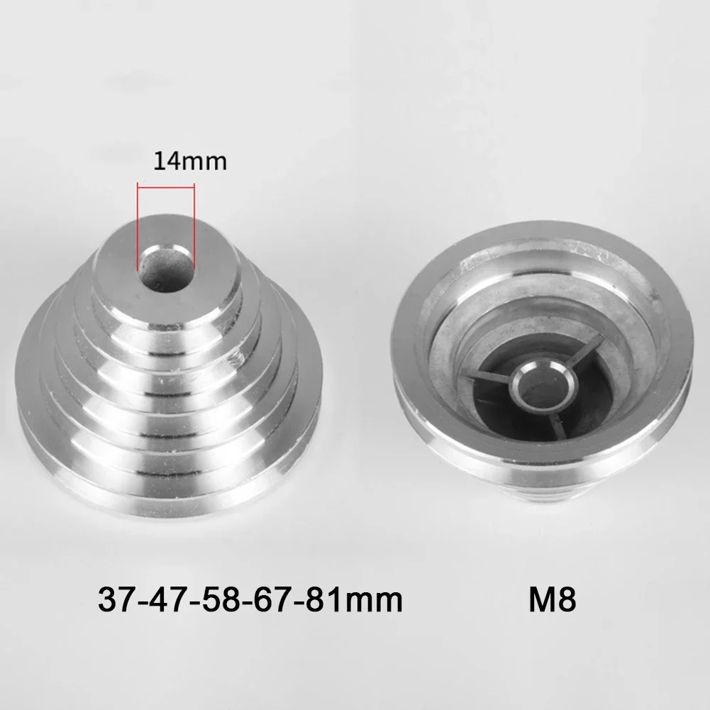 Aluminum Pagoda Pulley Wheel For Benchtop Drill Press A Type V Shaped Timing Belt 14mm And 22mm