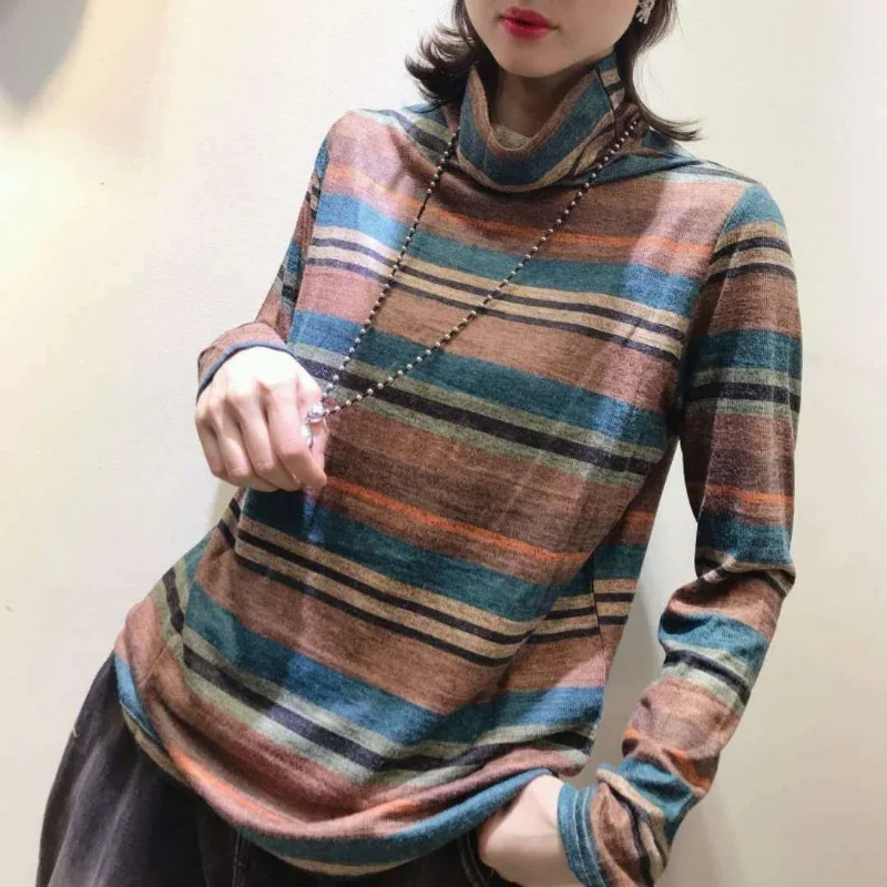 Woman T-Shirt Strip… - image