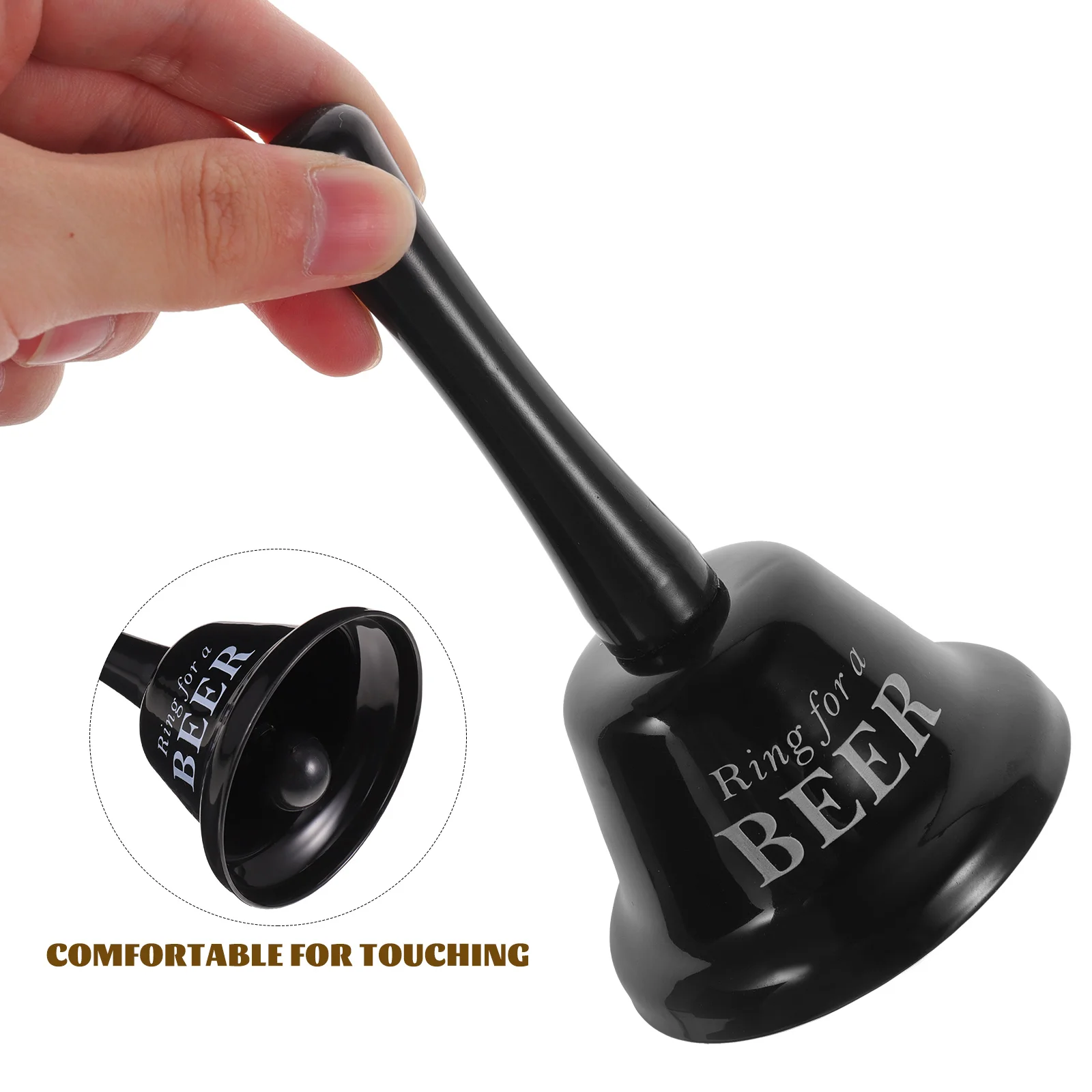 Alphabet Hand Bell Crisp Desk Bar Decor Bachelor Party Service Metal Material Held