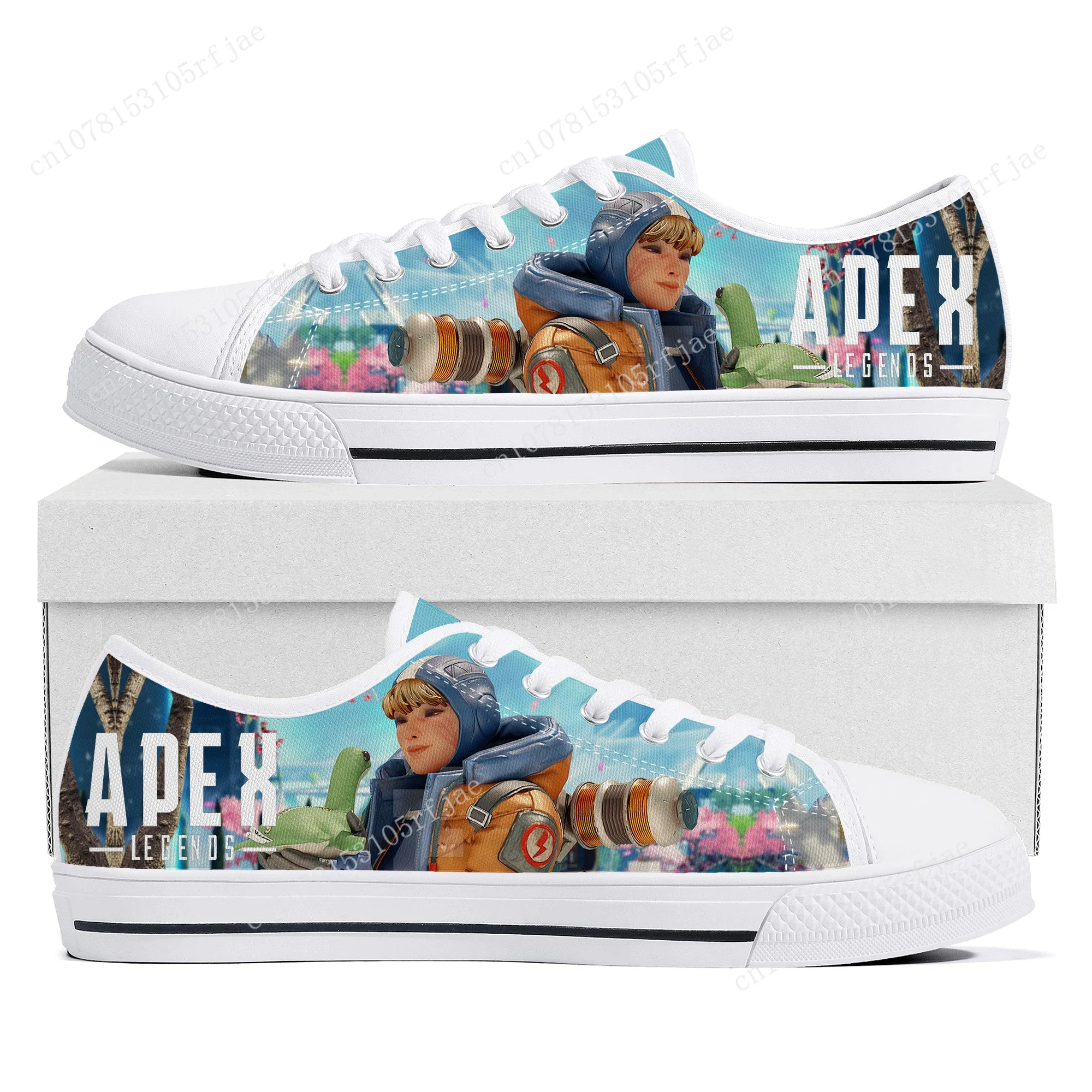 

Cartoon Game Apex Legends Wattson Low Top Sneakers Womens Mens Teenager High Quality Canvas Sneaker Couple Custom Built Shoes