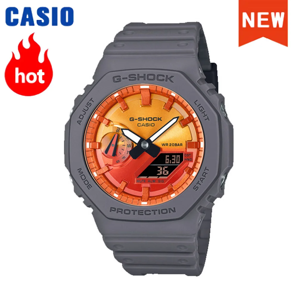 

Новые спортивные часы Casio серии GBM-2100 в трендовых цветах, многофункциональные спортивные часы G-SHOCK для пар, модный аксессуар, предмет роскоши.