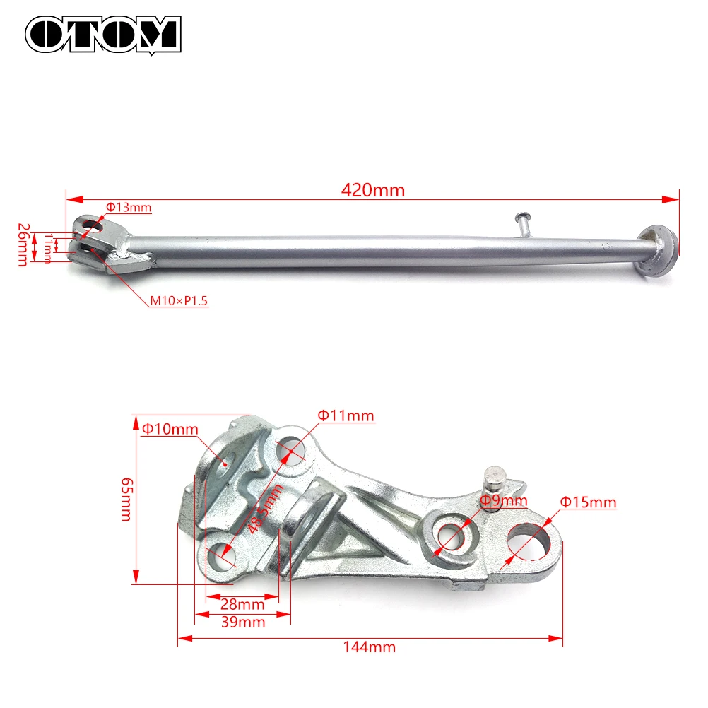 Motorcycle Side Stand Kickstand For YAMAHA WR250F YZ250FX YZ125X YZ250X WR250FK WR450F Thickened Aluminum Parking Racks Support