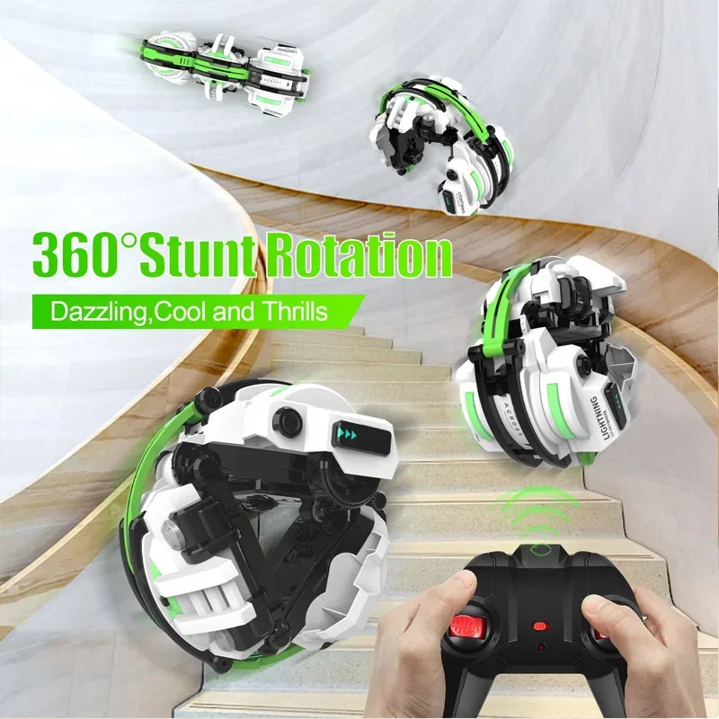 Rc Snake Car 2.4G Remote Control Stunt Car Racing Drift Off Road Sake Car Electric Toy Birthday Gift for Boys Chidlren Kids