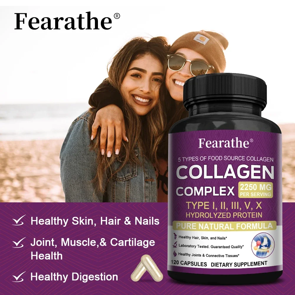 Collagen Complex Capsules - Supports Joint, Skin, Bone and Digestive Health, Efficiently Absorbed, and Maintains Overall Health