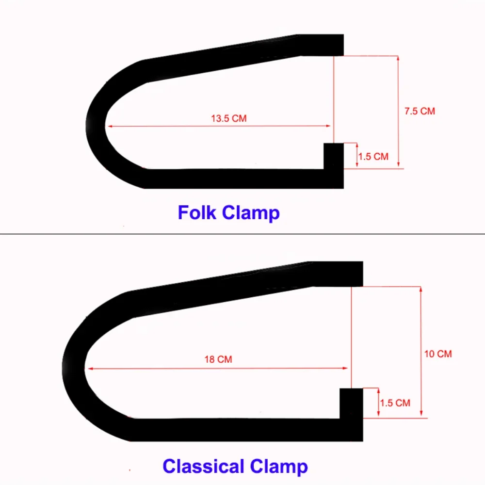 Akustikgitarren-Brücken klemme/Tiefhals klemme aus Stahlguss/C-Clamp-Gitarren reparatur werkzeug mit tiefer Reichweite