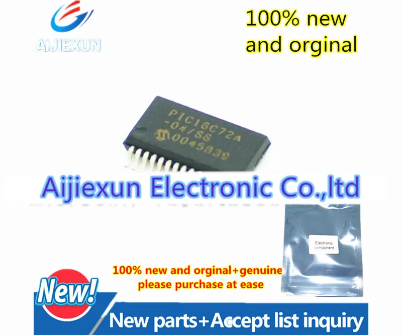 5Pcs 100% New and original PIC16C72A-04I/SS SSOP28 28-Pin 8-Bit CMOS Microcontrollers in stock