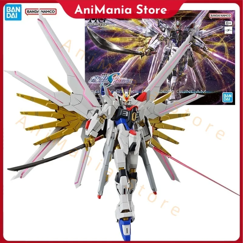 

Оригинальная фигурка Bandai Gundam Model Kit HGCE 1/144 Mighty Strike Freedom Gundam, коллекционная модель, экшн-фигурка, игрушки для мальчиков