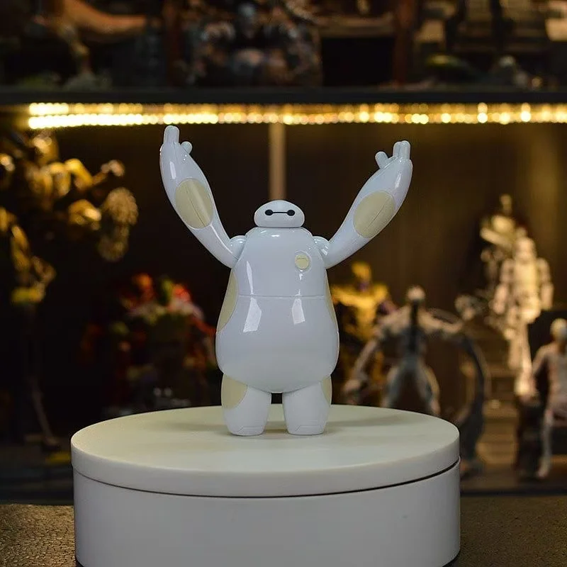 Figura de adorno Big Hero 6 Baymax, regalo de cumpleaños, decoración para hornear pasteles, estatua, muñeca, colección de adornos, modelo de juguete de PVC