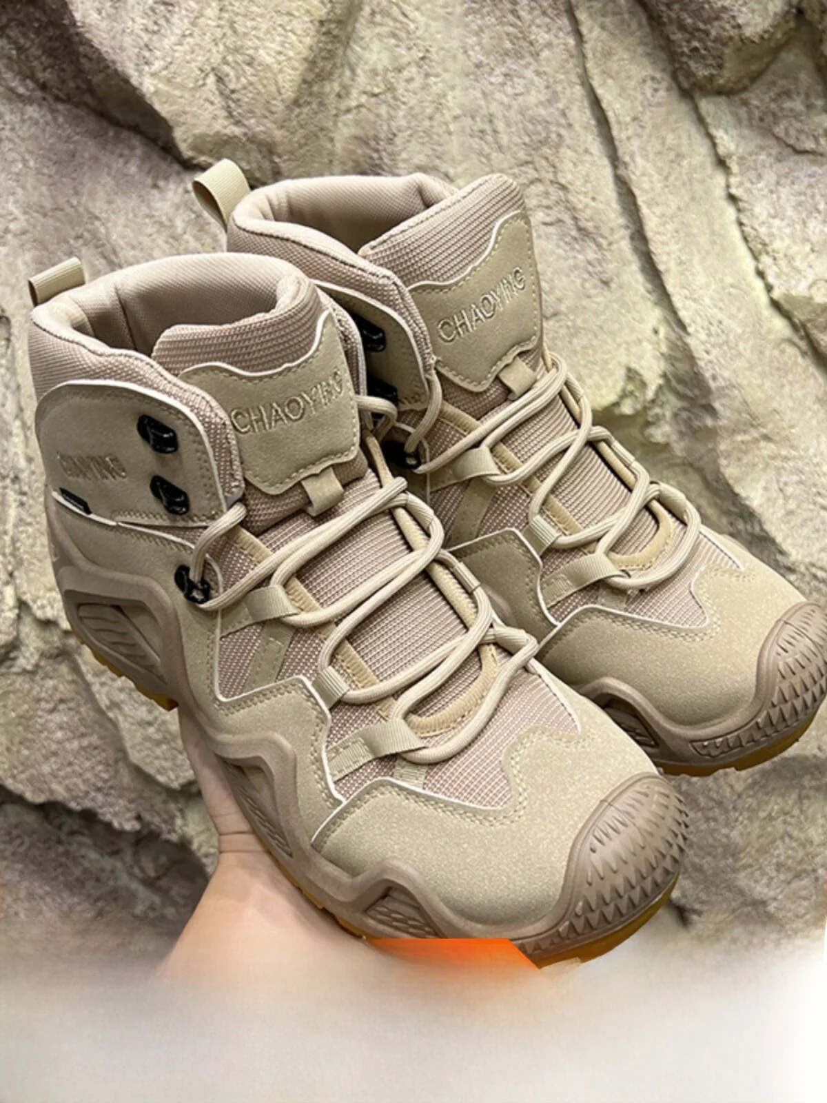 Outdoor Climbing Shoes Men's Wear-resistant Tactical Boots Medium Help Desert Boots Anti-slip Professional Waterproof Sports ...