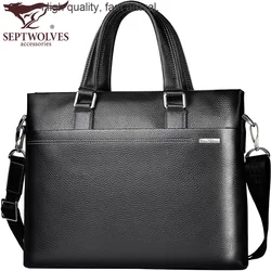 Bag Business Men's Cattle Leather Bag Shoulder Bag Messenger Bag Men's Handbag Genuine Leather Men's Briefcase Backpack