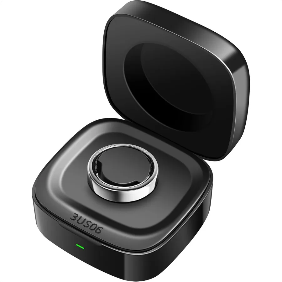 Smart Ring Charger Case Only Compatible with Oura Ring Gen 3 Heritage Horizon Rings Charging Box with Indicator Light Portable