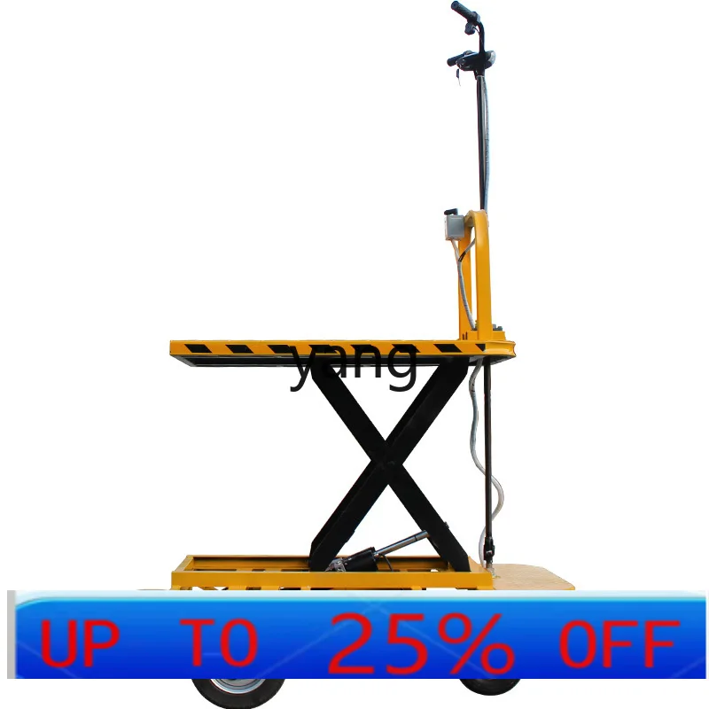 LMM Electric Lifting Inspection Flat Truck Hand Push Handling Hydraulic Platform Scissor Fork Climbing Work Truck