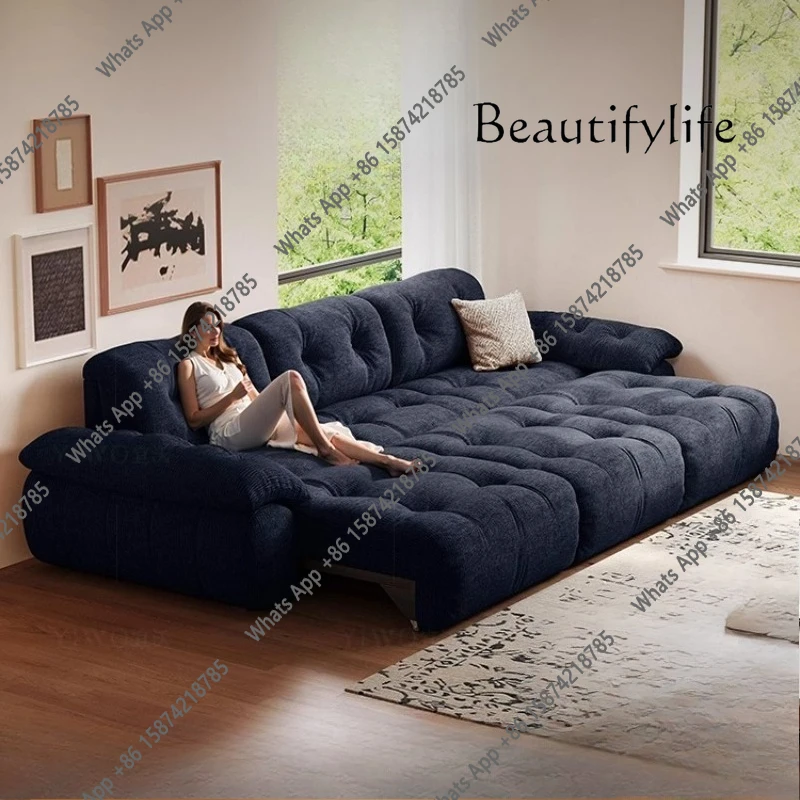 J Living Room Multifunctional Sofa Electric Straight Row Nordic Chaise Sofa Bed Lounges Fabric Daybed Living Room Furniture