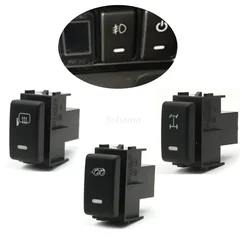 Auto Rear Mirror Heating Switch Exhaust Pipe Front Diff Button Use For Nissan TIIDA Patrol Y62 Altima X-TRAIL Qhashqai 2008-2015